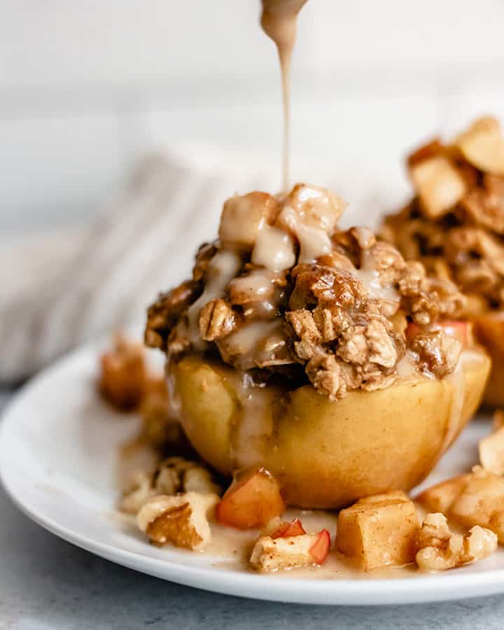 Apple Crisp Stuffed Baked Apples