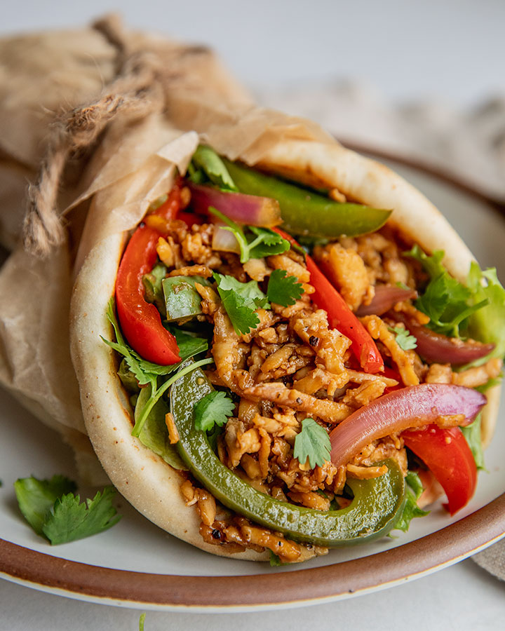 Black Pepper Tofu Wrap