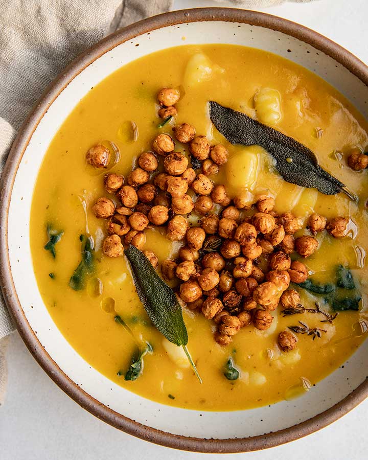 Roasted Butternut Squash Gnocchi Soup