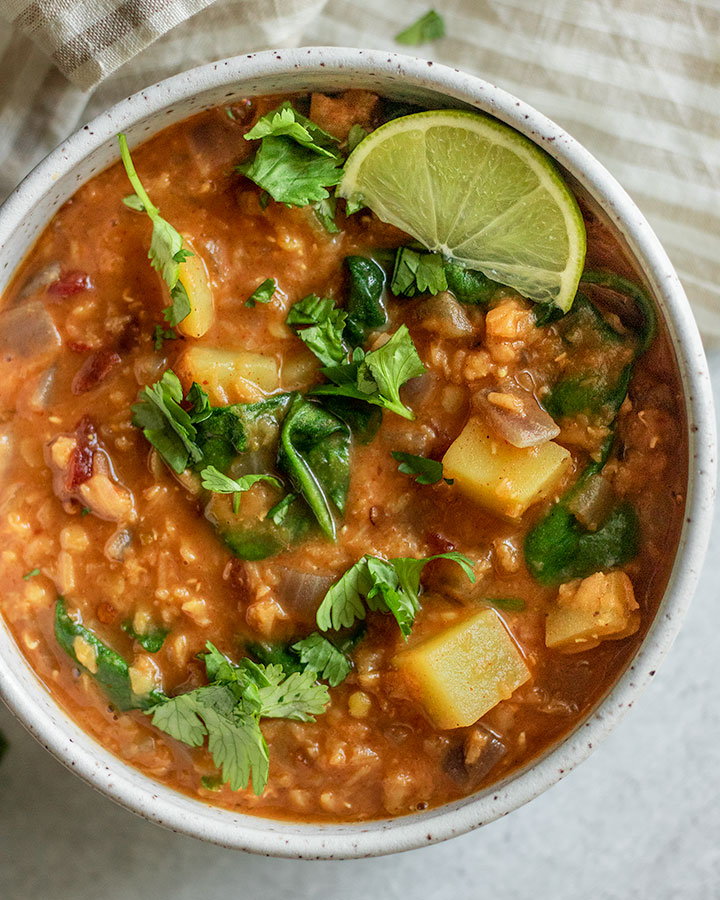 Chipotle Red Lentil Potato Soup