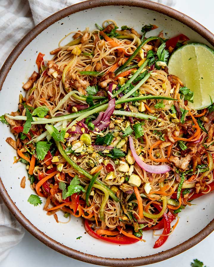 Maple Lime Cold Noodle Salad