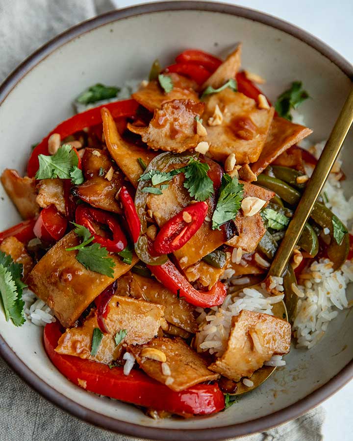 Garlic Pepper Tofu Stir-fry