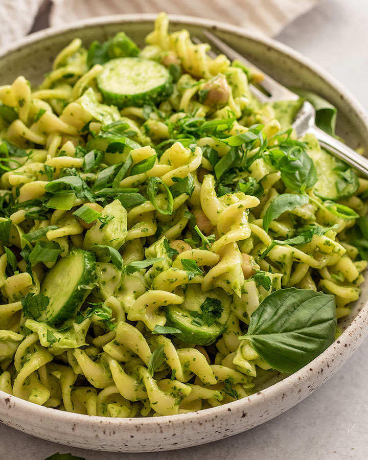 20 Minute Green Goddess Pasta Salad