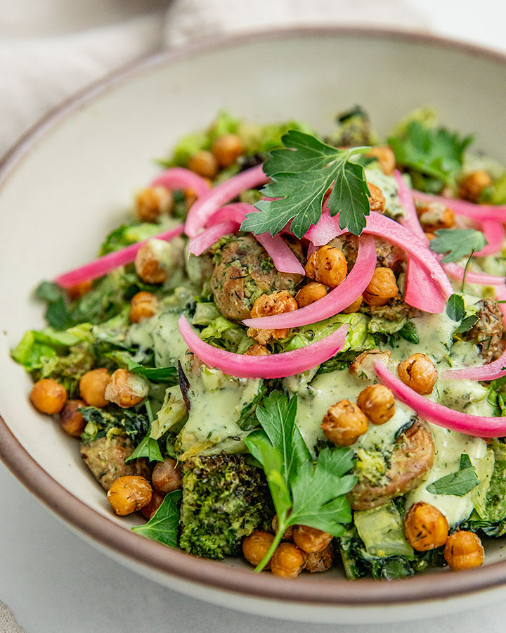 Green Goddess Smashed Potato Salad