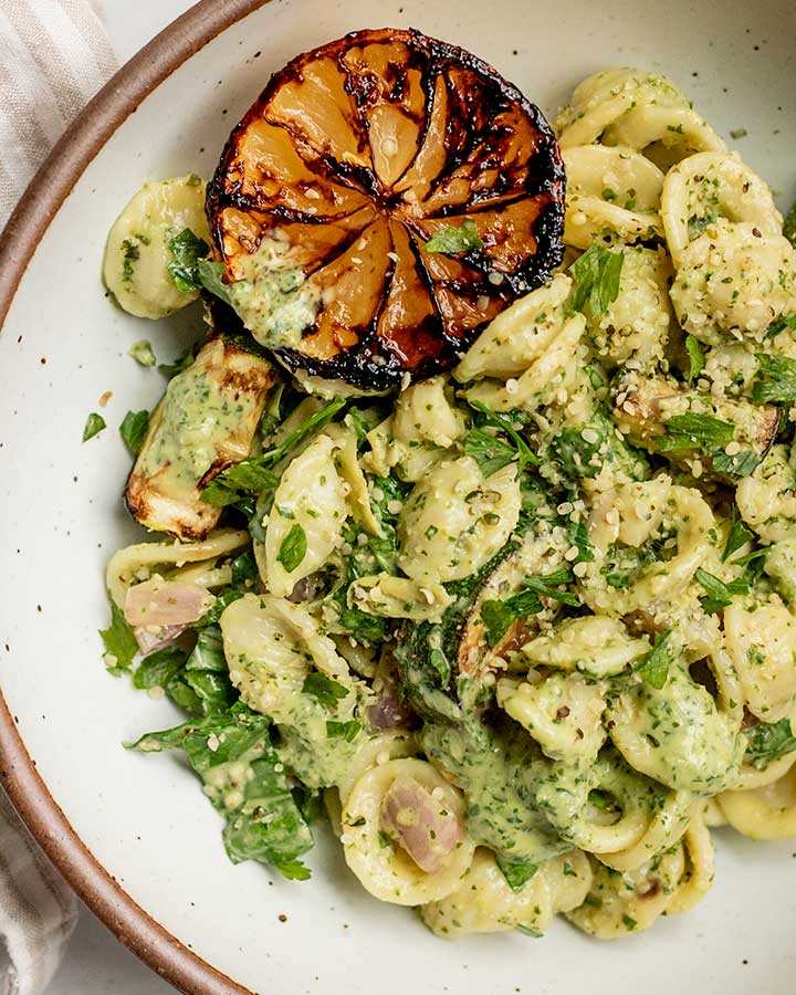 Lemon Basil Pasta Salad