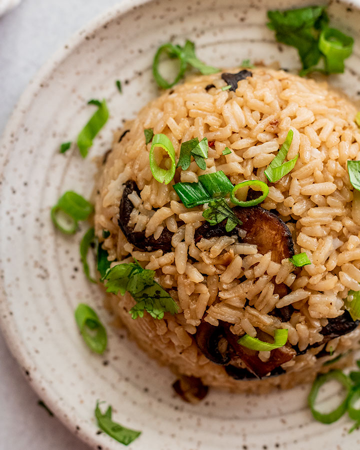 15 Minute Mushroom Fried Rice