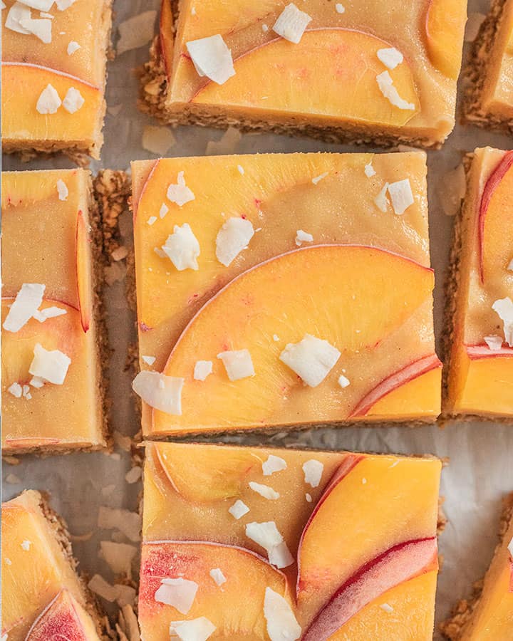Peach Pie Ice Cream Bars