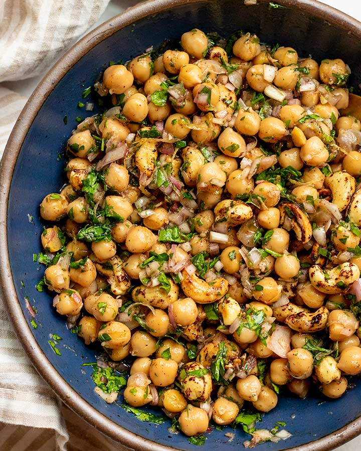 Seared Lemon & Sumac Marinated Chickpeas