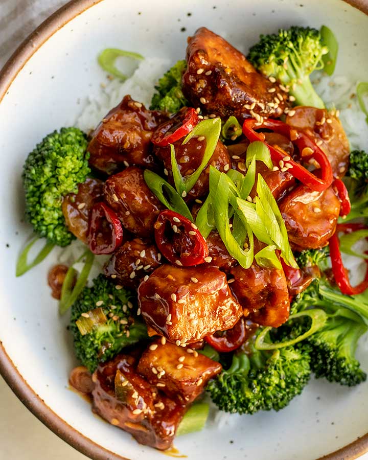 Sticky Miso Tofu