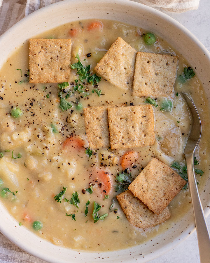 Creamy Vegan Pot Pie Soup