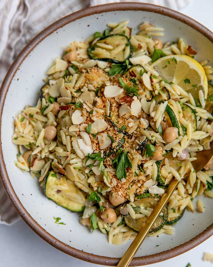 Zucchini Orzo Salad
